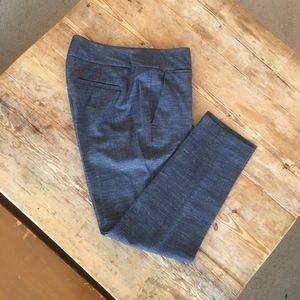 LOFT Custom Stretch Pencil Pants Julie Fit Navy- 0